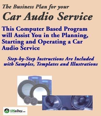 car audio business plan