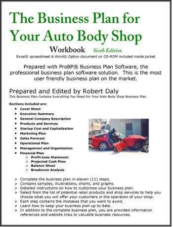 when barrett opened his auto body shop his business plan included