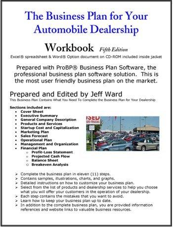 business plan of a dealership