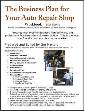 auto repair shop business plan sample